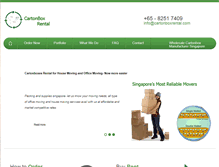 Tablet Screenshot of cartonboxrental.com